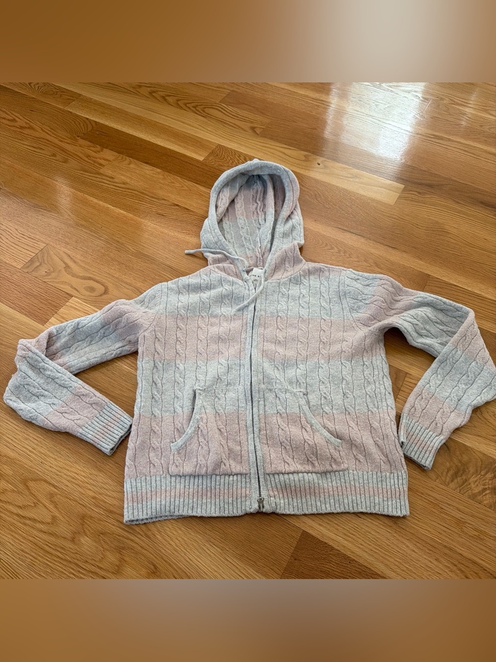 Cozy Cable-Knit Zip Hoodie Sweater